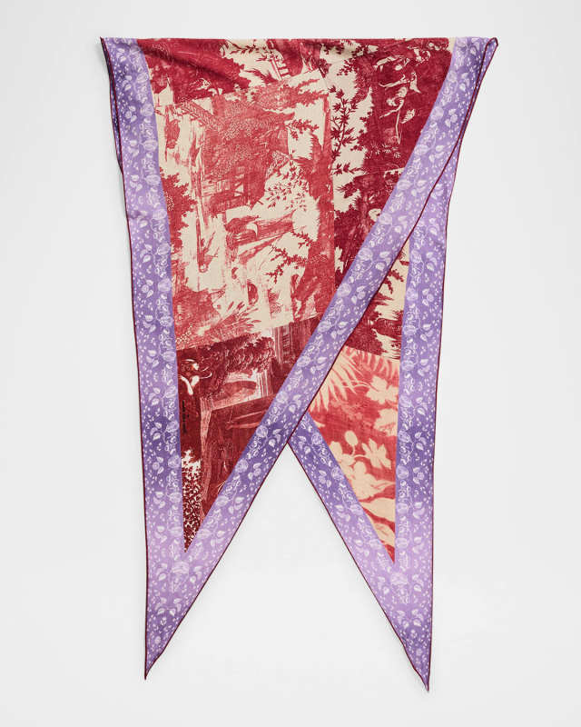 Silk Triangle Printed Scarf